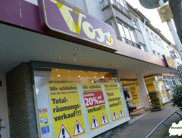 Ronsdorf-Schuhhaus-Voss-Schliessung Schuhhaus Voss in Ronsdorf schließt (WZ)