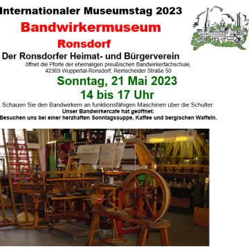 Internationaler Museumstag 2023 im Bandwirkermuseum Ronsdorf
