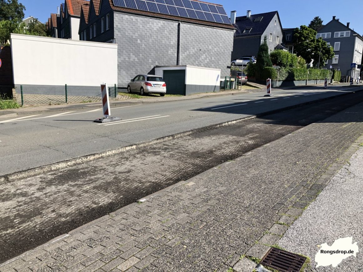 So sieht die Baustelle Erbschlöer Straße in Wuppertal-Ronsdorf aus