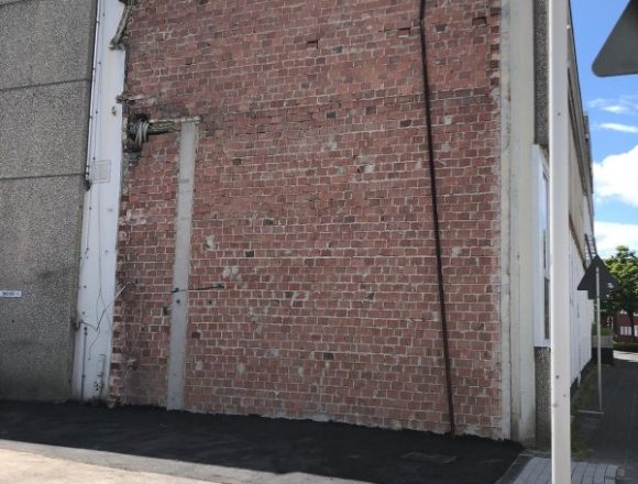 Zandershoefe Wand Ronsdorf Wand nach Abriss erneuert