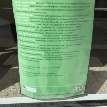 PE & KA Sunday Afternoon Concerts 2026 in Kubis Musik-Café in Ronsdorf