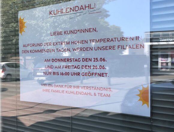 Hitzefrei Ronsdorf Hitze in Ronsdorf: Läden schließen eher