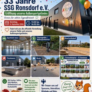 33 Jahre SSG Ronsdorf – Eröffnungsfeier des Außengeländes der neuen Sporthalle