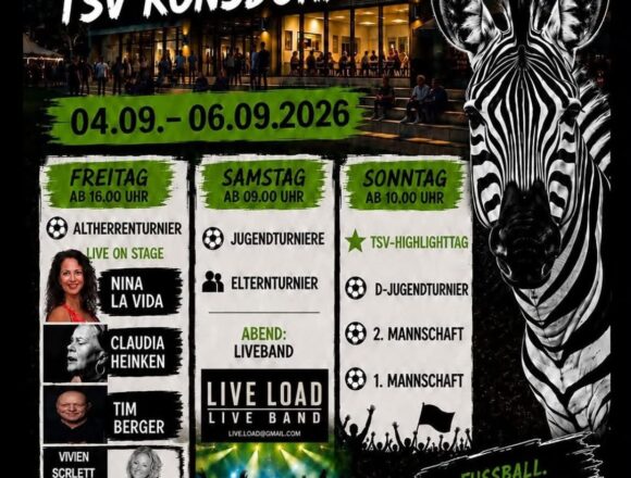 Waldfest 2026 beim TSV Ronsdorf mit großem Schlagerprogramm